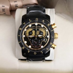 Relógio Bvlgari CH 45 – Preto Gold