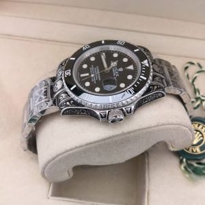 Relógio Submariner Entalhado