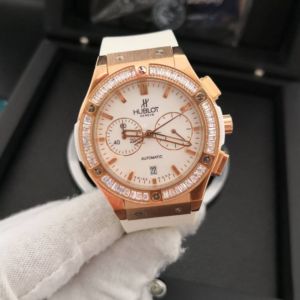 Relógio Hublot – Big Bang Branco Cravejado